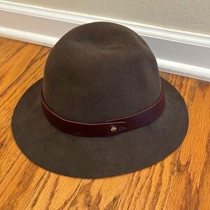 Rag & Bone Olive Green Brown Wool Felt Fedora Hat
Medium